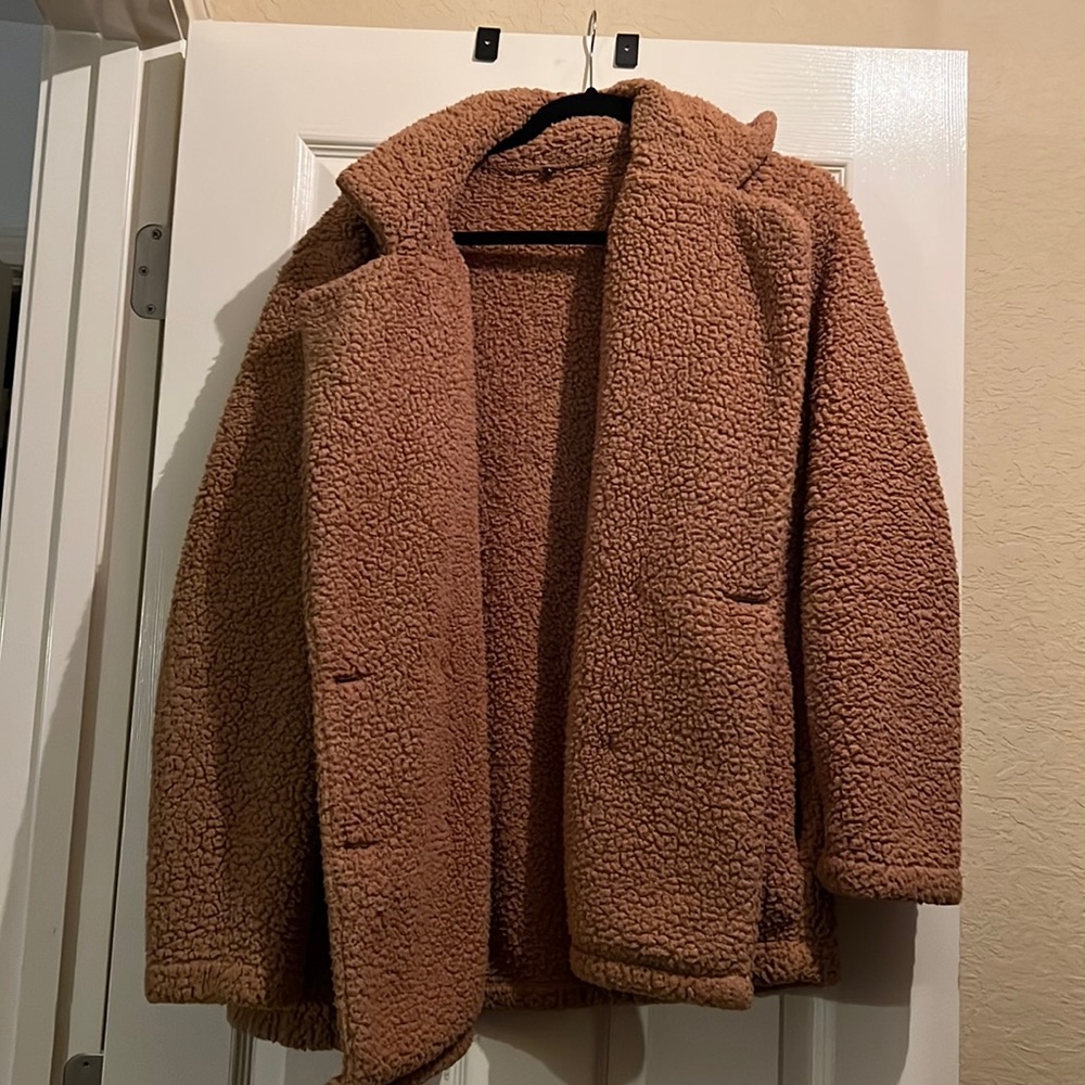 Oversized Teddy Sherpa Jacket